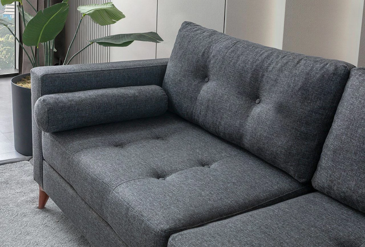 Divan treshe Atelier del Sofa, ngjyrë antracit