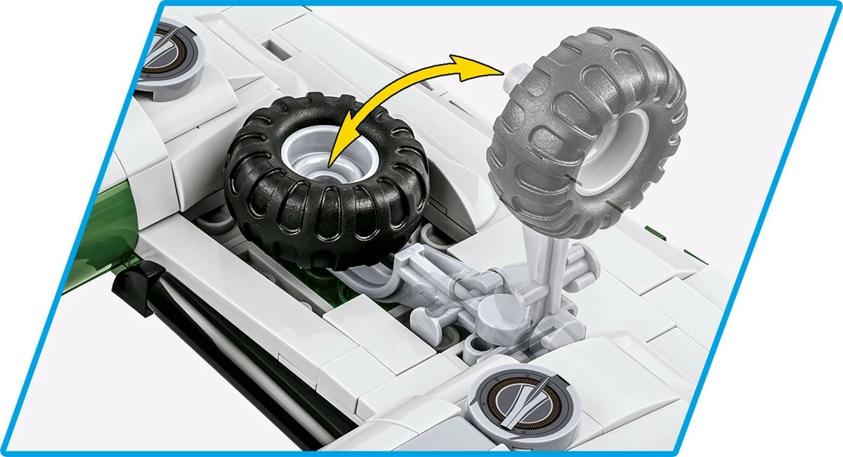 Set ndërtimi Cobi Klocki COBI-5739, B-24D Liberator, 1445 pjesë, Jeshile, me 2 figurina