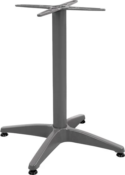 Baza tavoline alumini 4 këmbë 65x65x70cm me kryq 48x48cm FH448.04 Gri