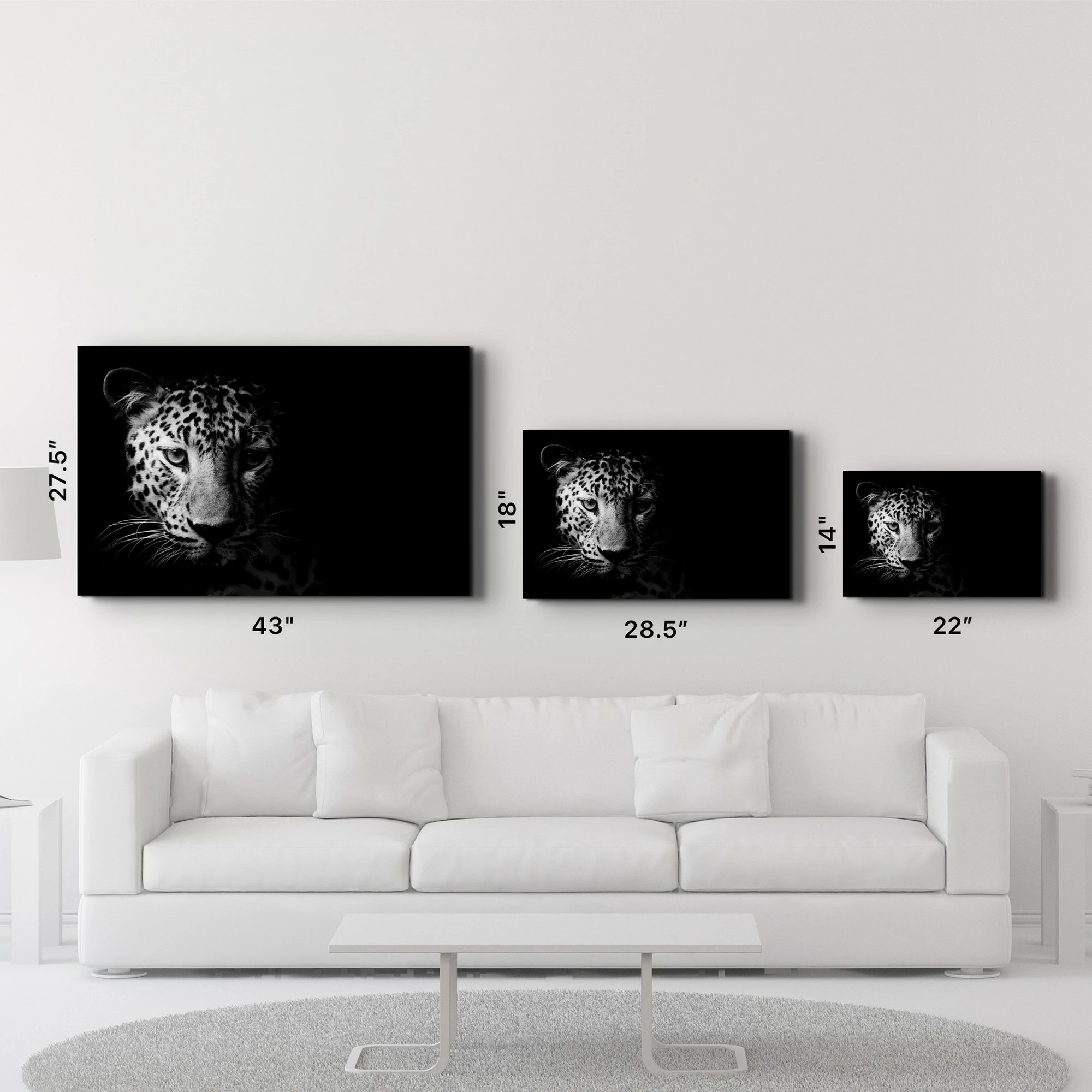 Pikturë dekorative prej xhami të temperuar, Wallity, OGLS-1046, 46x72cm