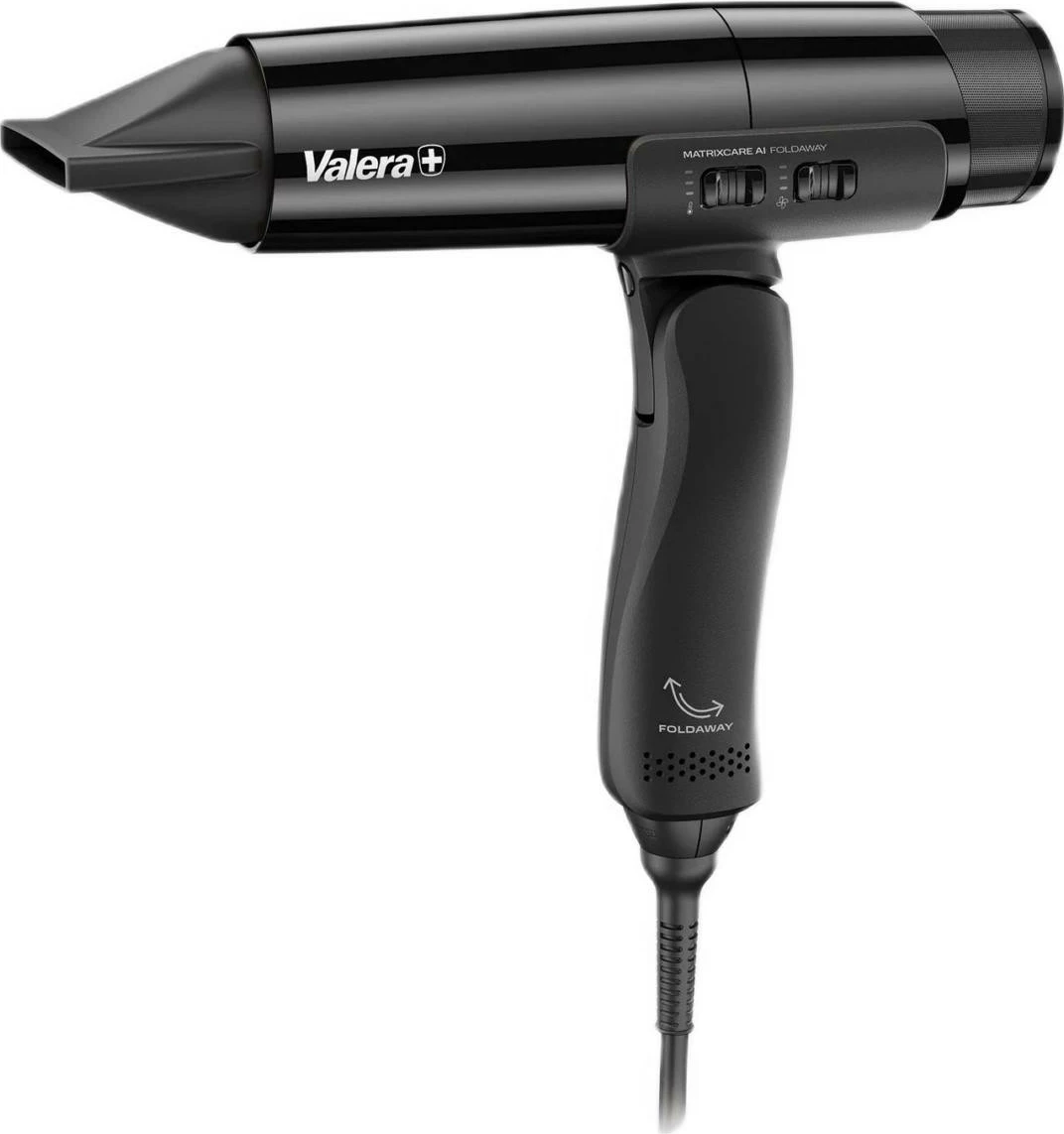 Tharëse flokësh Valera MatrixCare AI Fold-Away, 2000W, jonizim, dorezë e palosshme, e zezë