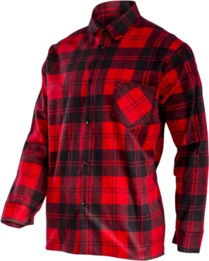 Këmishë flanel LAHTI PRO L4180902, madhësia M, pambuk 100%, karo, e kuqe