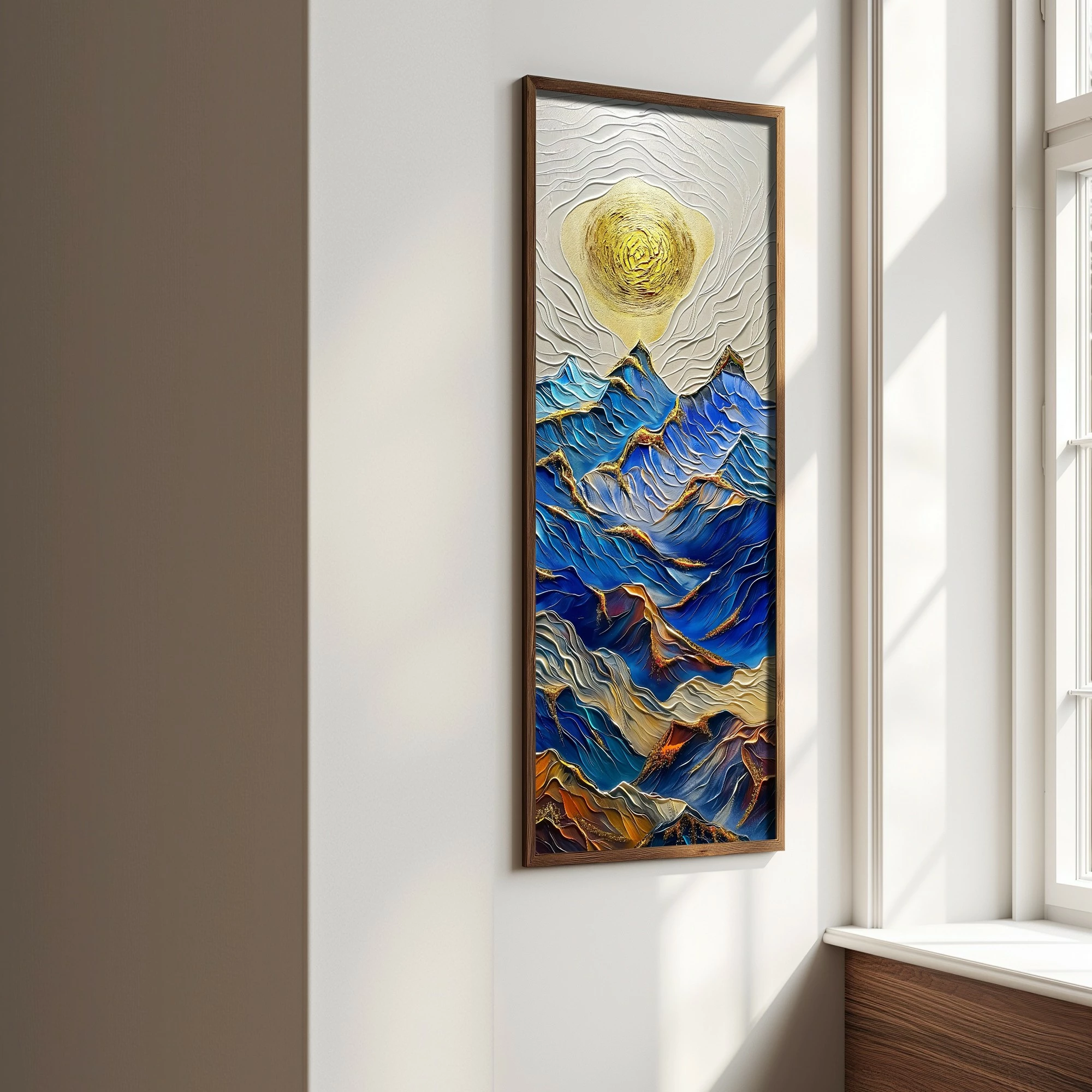 Pikturë dekorative me kornizë MDF, shumëngjyrëshe, Wallity, LONG024-S/120-40, 40x120cm