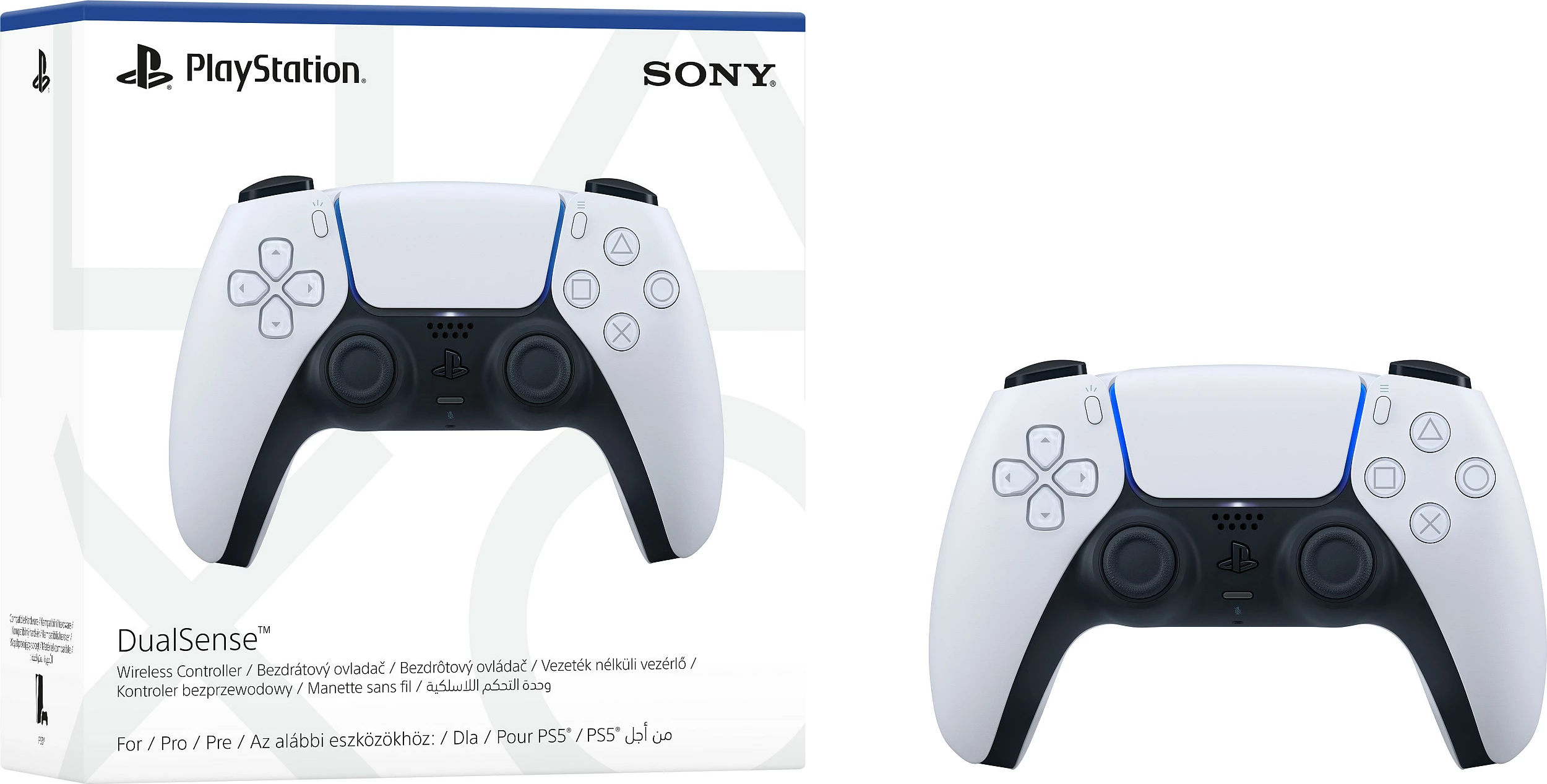 Gamepad Sony DualSense V2 Wireless, i bardhë 5
