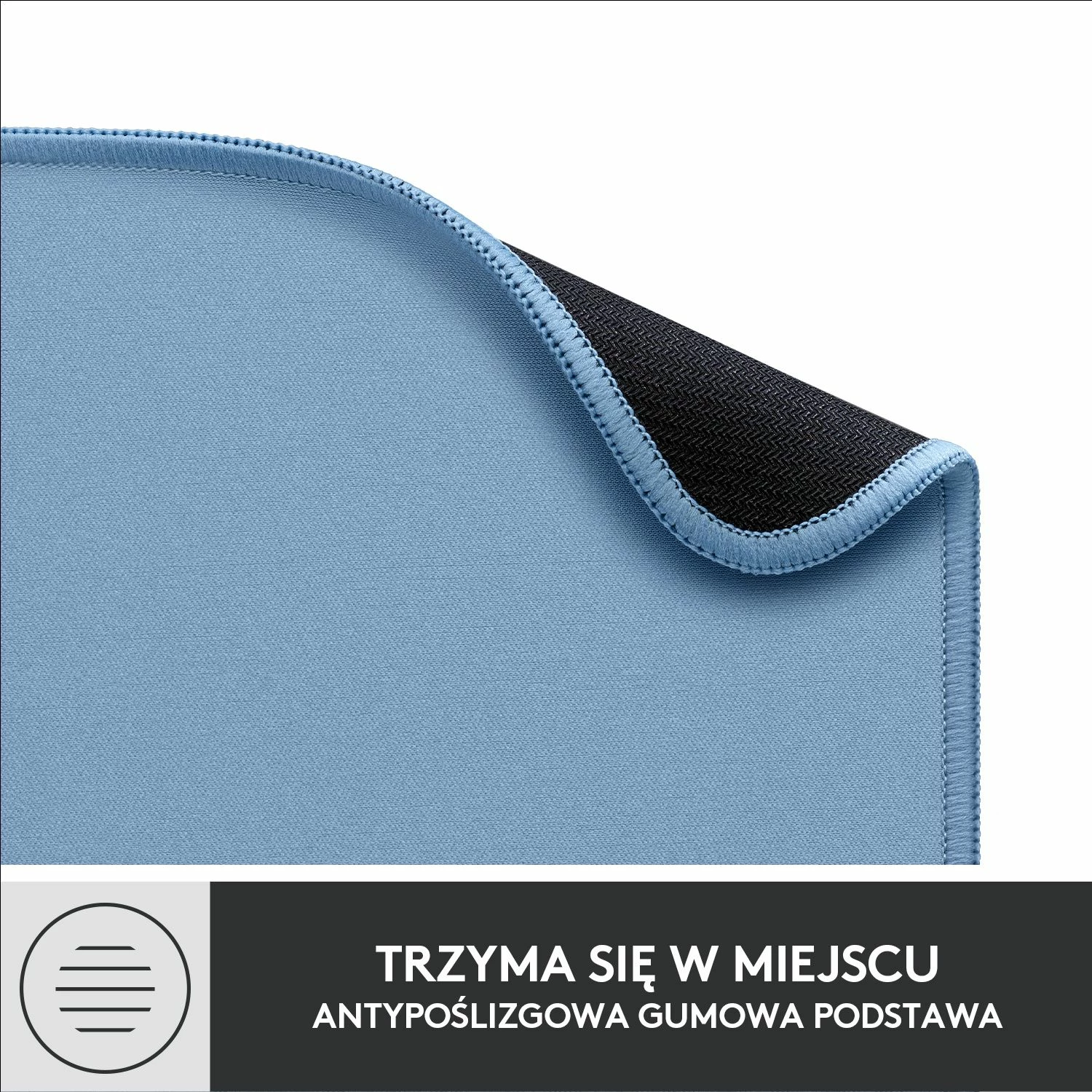 Mauspad Logitech Studio Series 956-000051 23x20cm trashësi 0.3cm, Blue Grey