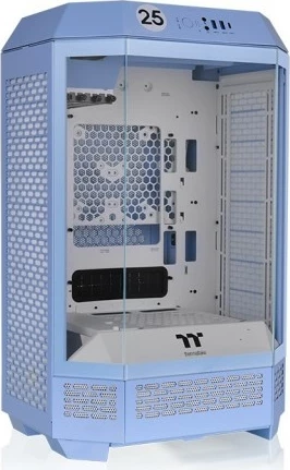 Kasë Thermaltake The Tower 300, Hydrangea Blue, micro ATX/Mini-ITX, xham i temperuar, ARGB, kaltër