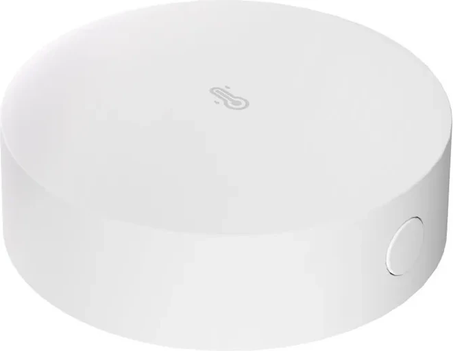 Sensor temperature dhe lagështie Sonoff SNZB-02P, ZigBee, i bardhë, i rrumbullakët