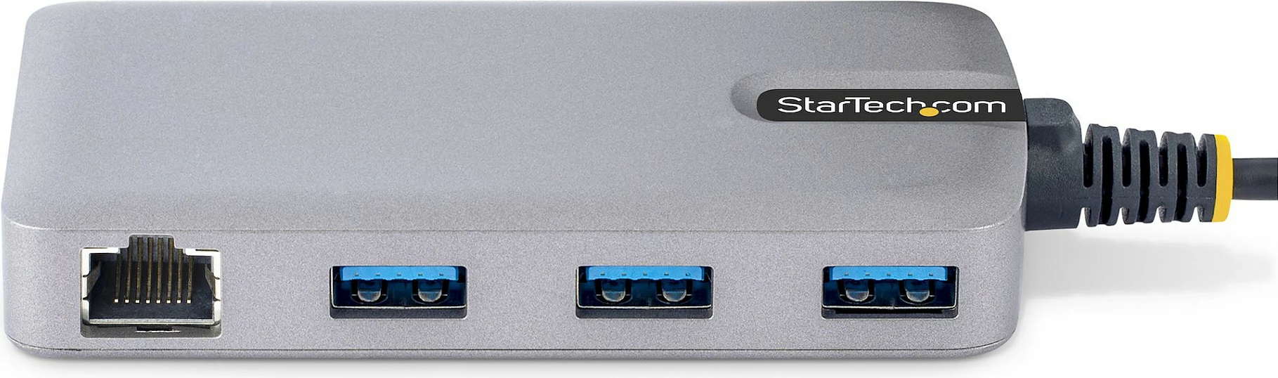 Hub USB-C StarTech 3-PORT me Ethernet Gigabit, 0.3m, gri