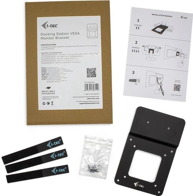 Mbajtës monitori i-tec, VESA, cable management