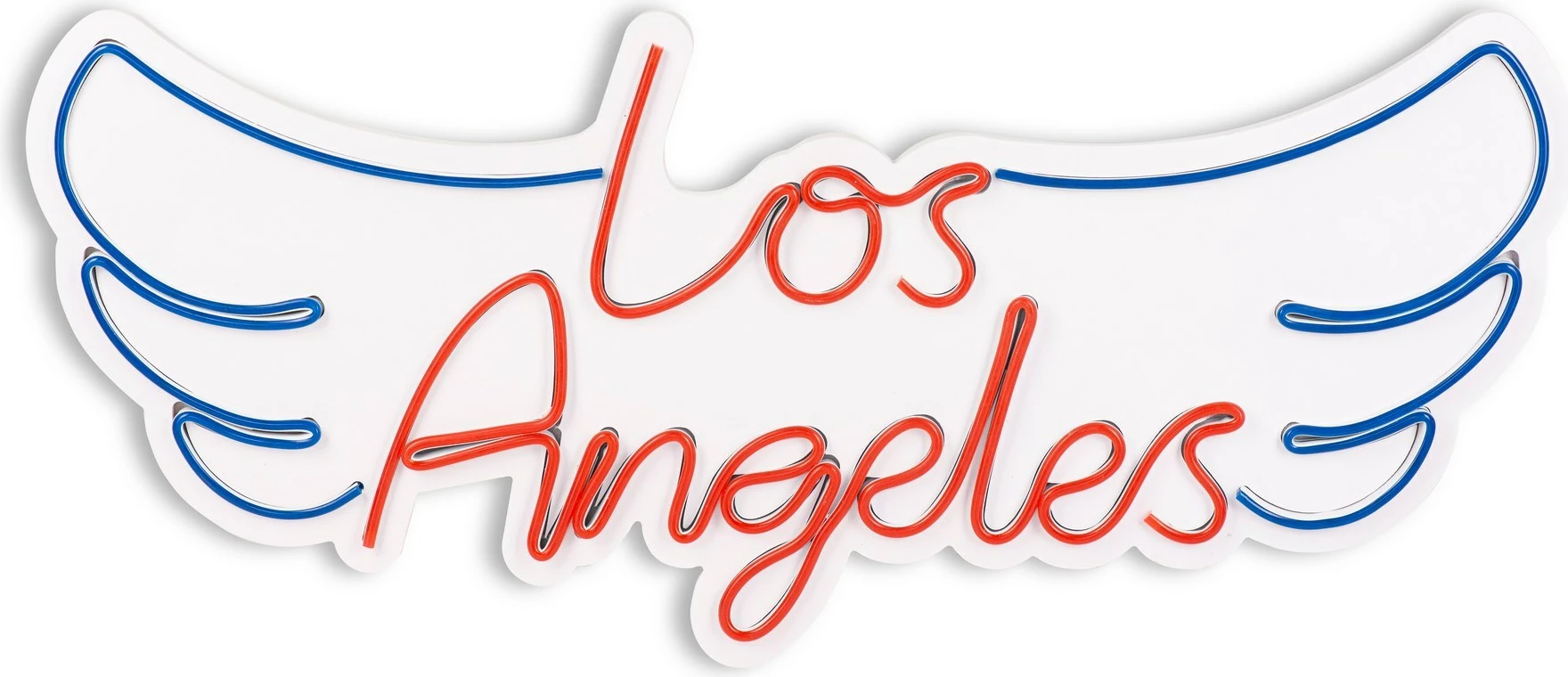 Dritë dekorative plastike LED, Los Angeles, e kuqe dhe e kaltër