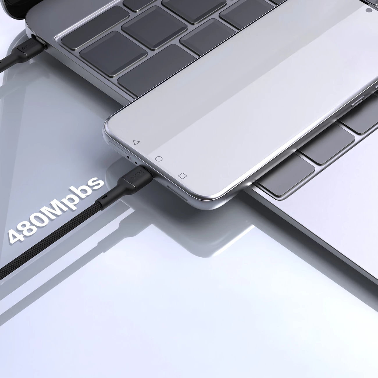 Kabllo USB-C në USB-C Dudao L9C Max, 2m, 240W, e zezë