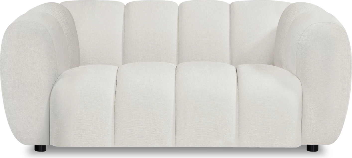 Divan 2-vendësh OPALE, material bezhë e çelët, CD3320.02, 177x96x76cm
