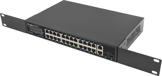 Switch Lanberg RSGE-24P-2GE-2S-250, grafite