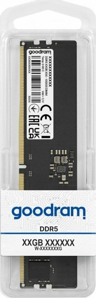 RAM Memorje GoodRam DDR5 16GB 4800MHz CL40 (GR4800D564L40S/16G) e zezë, 1 copë