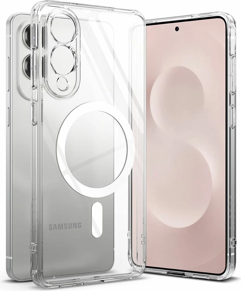 Mbështjellës Ringke Fusion Magnetic MagSafe për Samsung Galaxy S25 Edge, Transparent