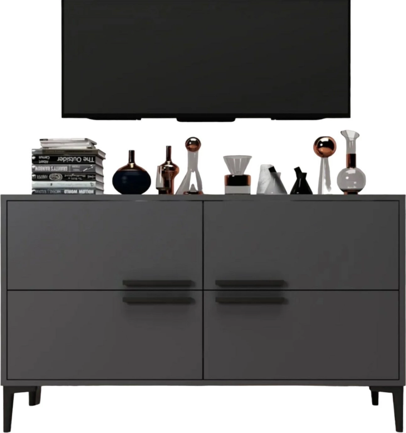 Komodë për TV Hanah Home, ngjyrë antracit