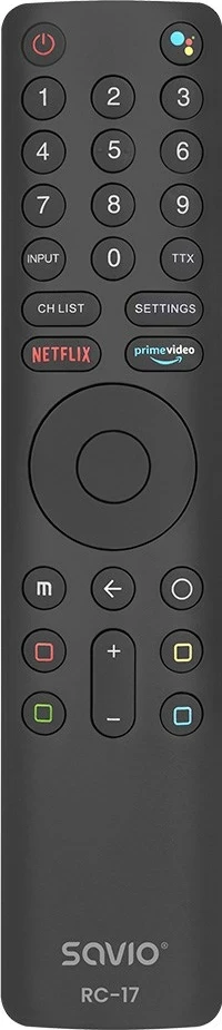 Telekomandë SAVIO RC-17 për Xiaomi, IR/Bluetooth, e zezë