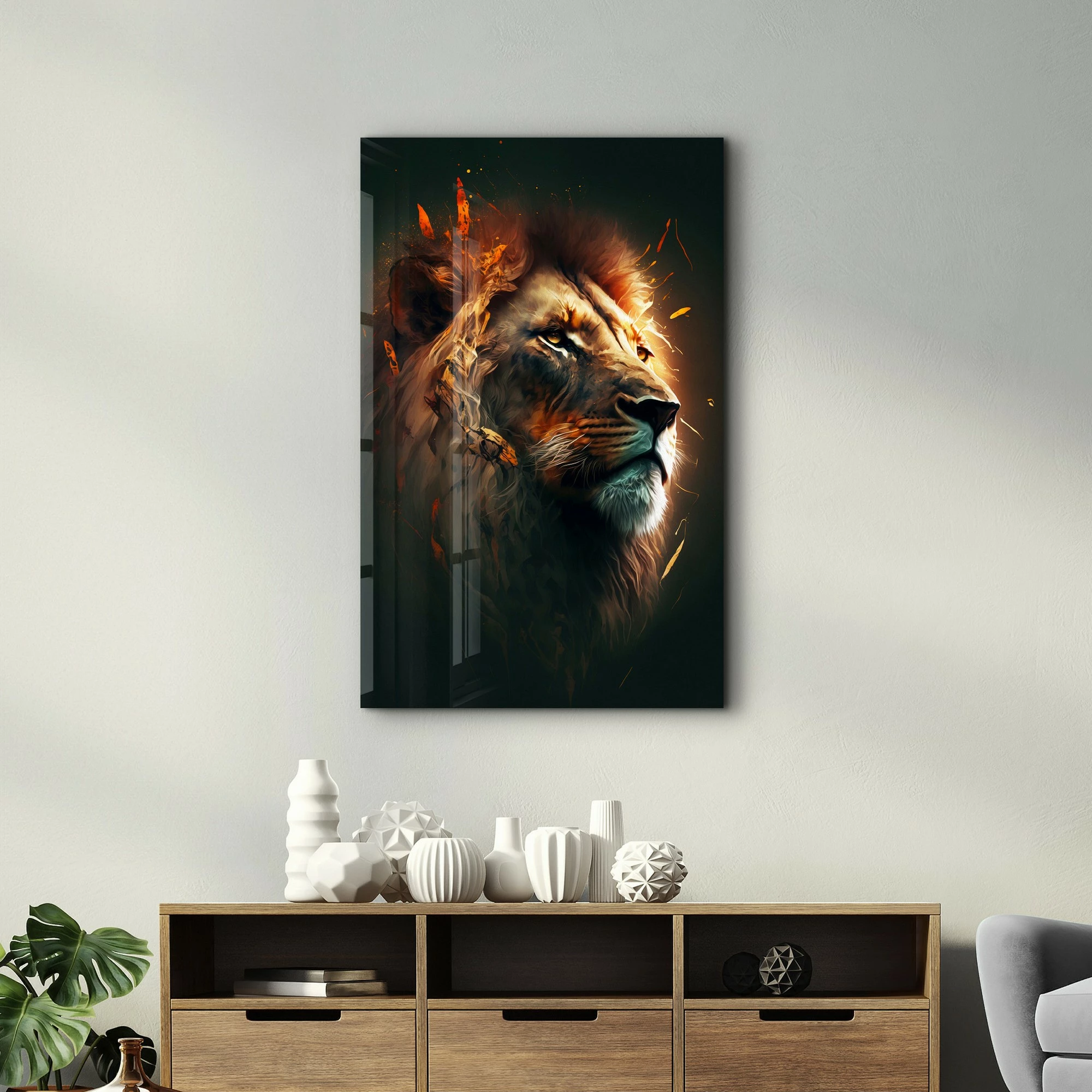 Pikturë dekorative prej xhami të temperuar, Wallity SPR-1291, 70x110cm