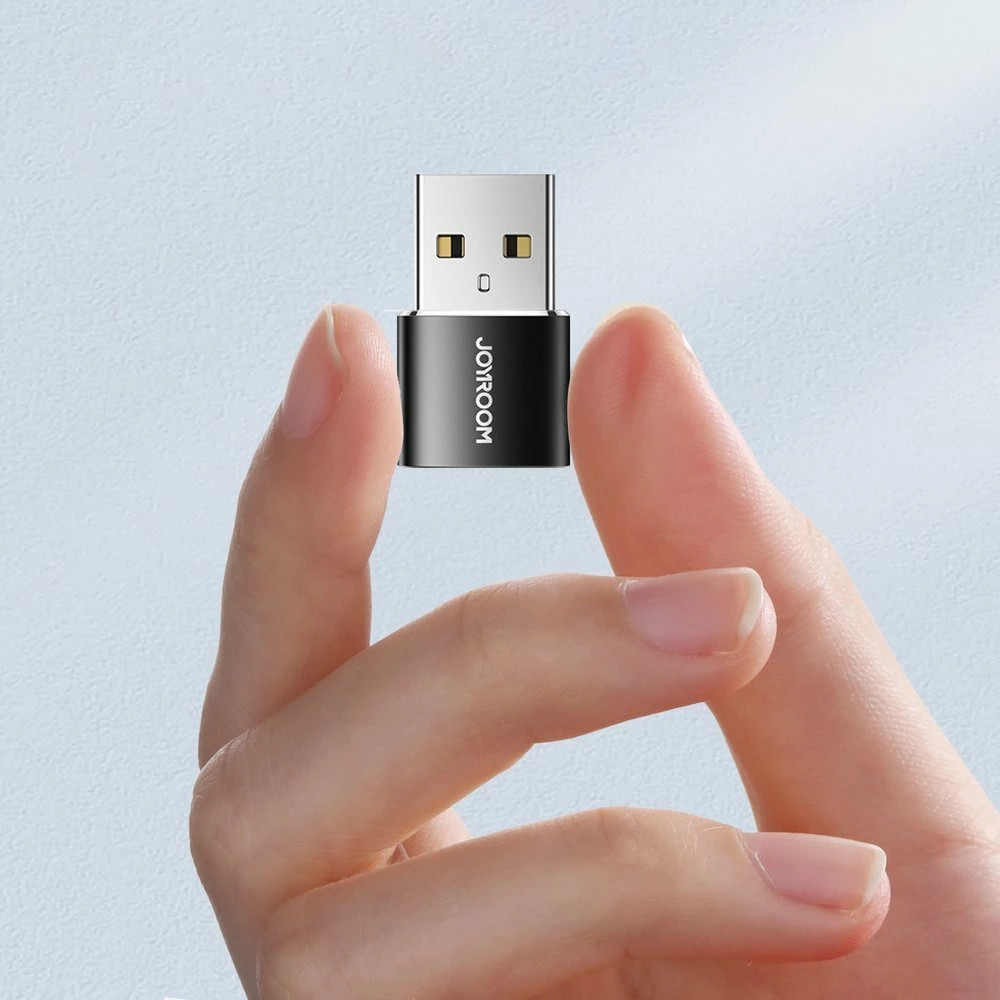 Adapter, Joyroom, S-H152, USB-C (femër) në USB-A (mashkull), USB 3.2 Gen 1 5Gbps, e zezë, set 2 copë