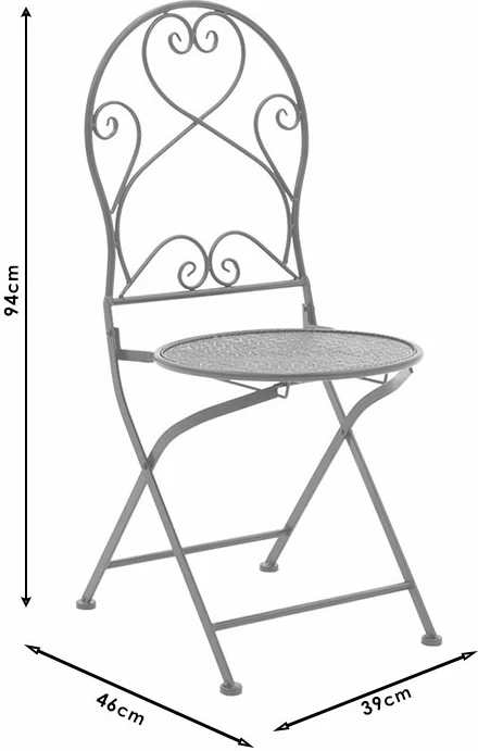 Tavolinë me karrige 3 copë Walen metal i zi