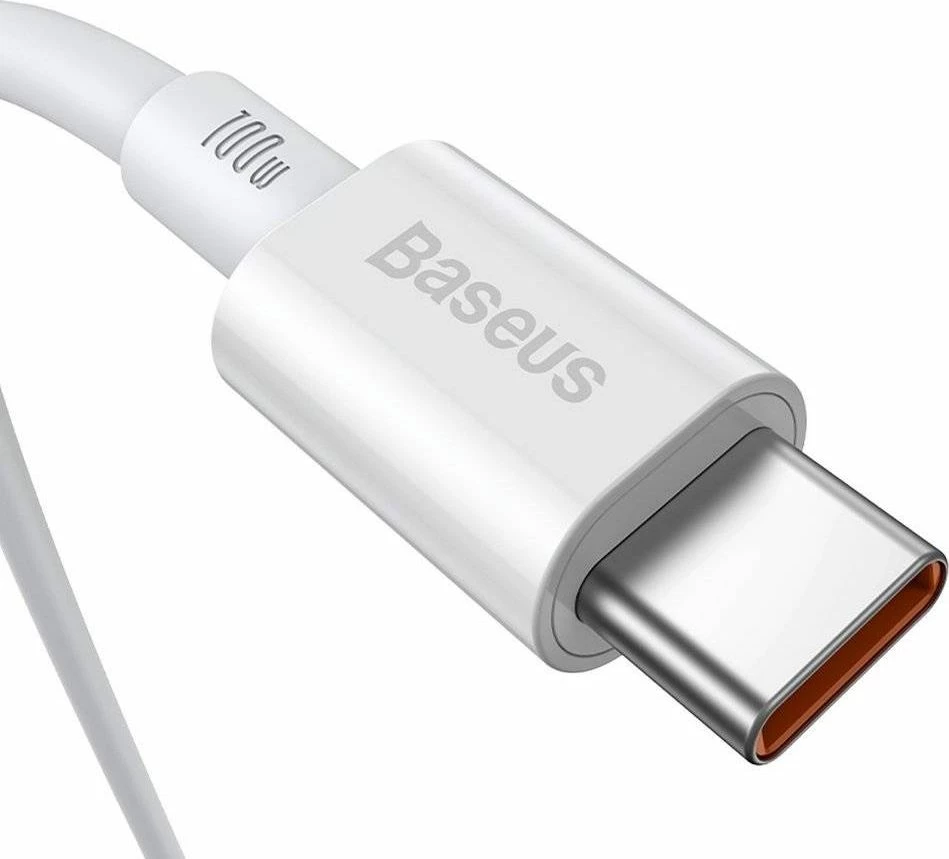 Kabllo USB-C në USB-C Baseus Superior BSU2861WHT 2 m 100W/5A e bardhë