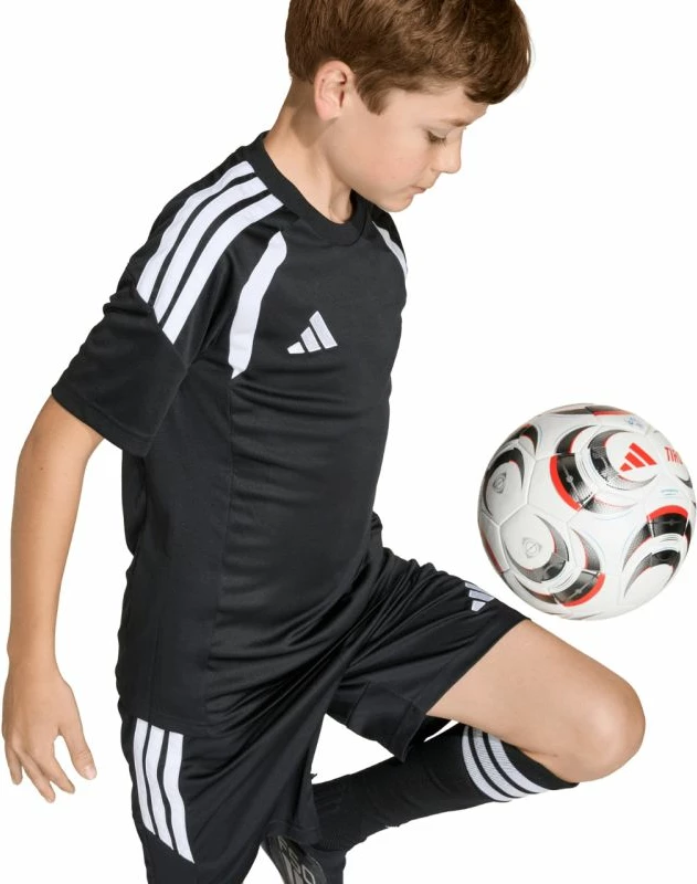 Fanellë futbolli adidas për fëmijë, e zezë [Madhësia: 128 cm]