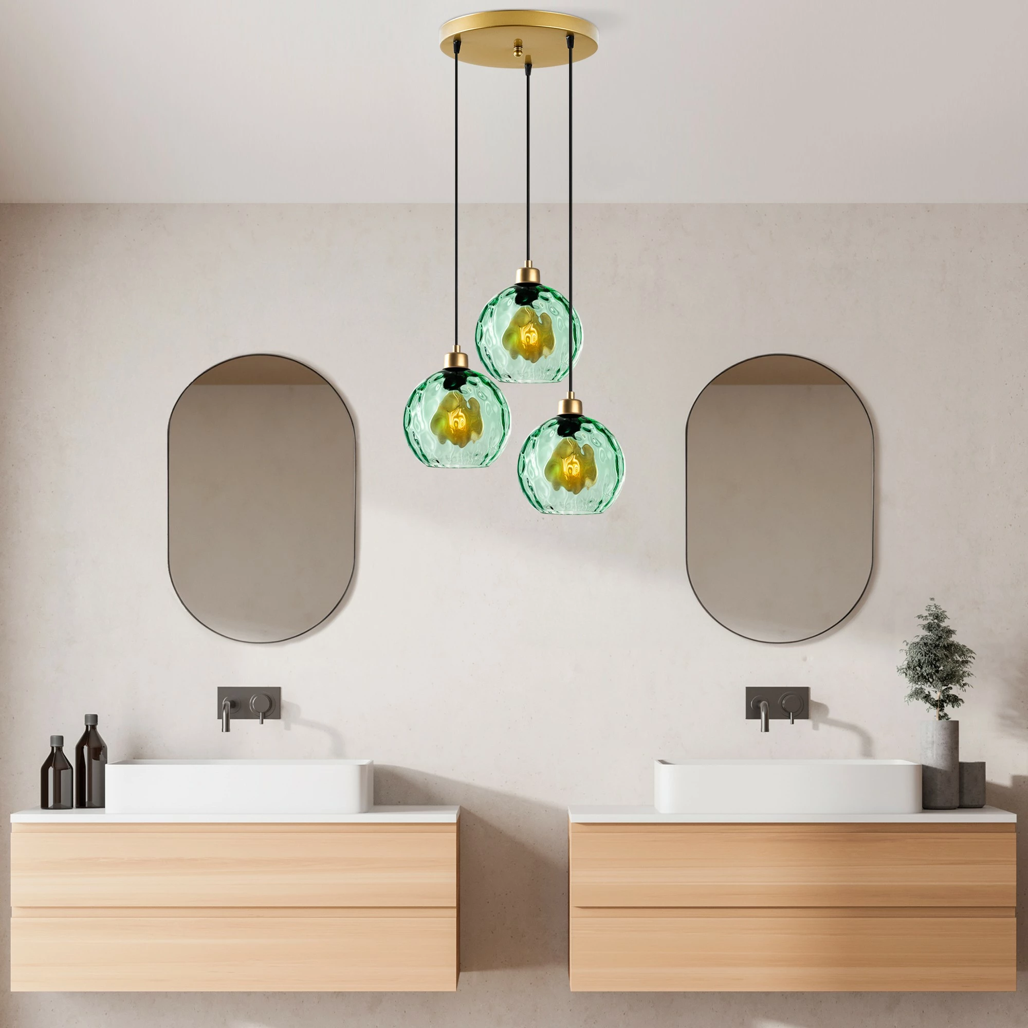 Llambë tavani Opviq, Benek, ngjyrë e gjelbër, 44x44x120cm