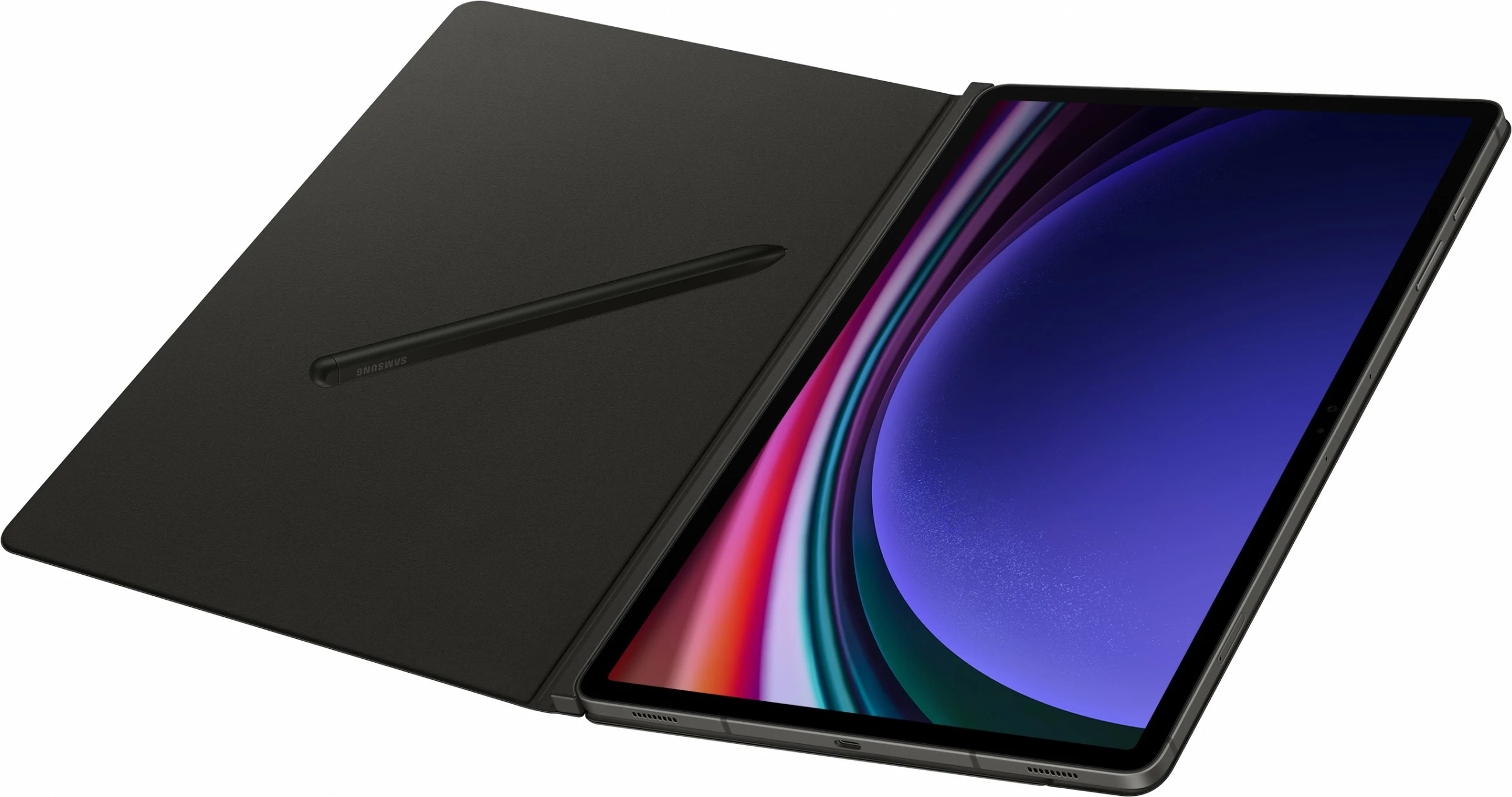 Mbështjellës Samsung Smart Book Cover për Galaxy Tab S10+ / S9+ / S9 FE+ i zi