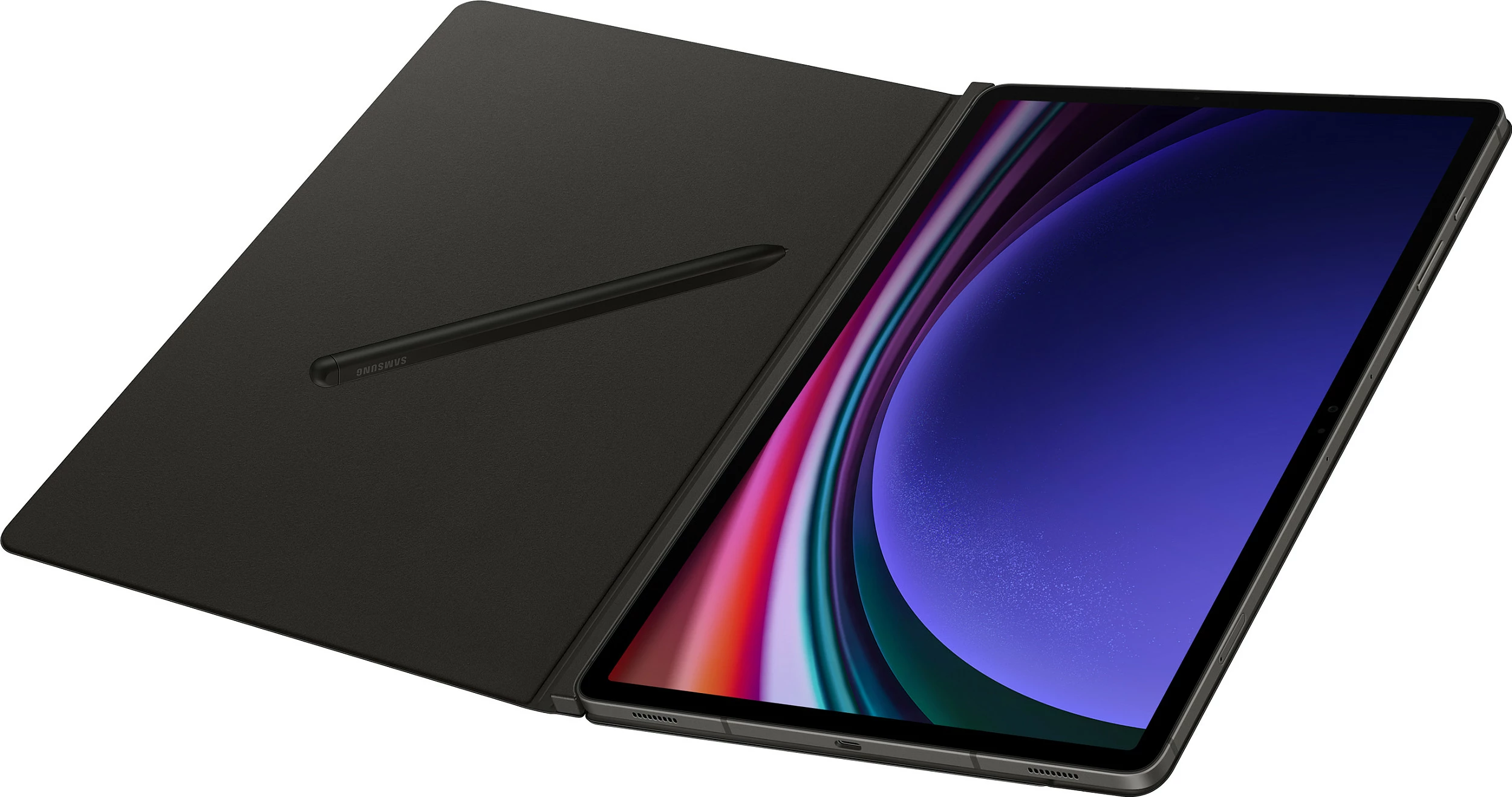 Mbështjellës Samsung Smart Book Cover për Galaxy Tab S10+ / S9+ / S9 FE+ i zi