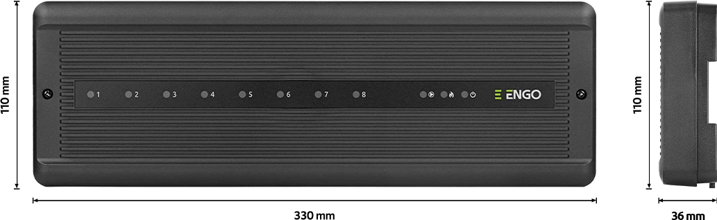 Kutia elektrike per dysheme 8 Qarqe Engo ECB8-230