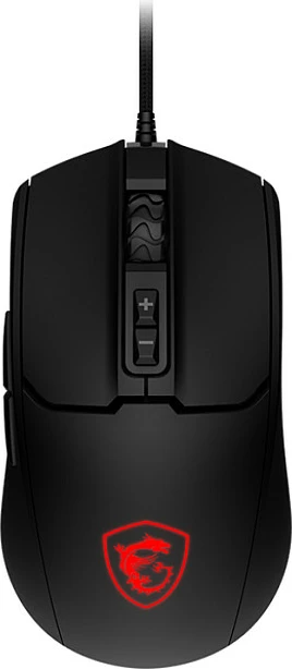 Maus gaming MSI FORGE GM100, 6400 DPI, USB, me drita, i zi