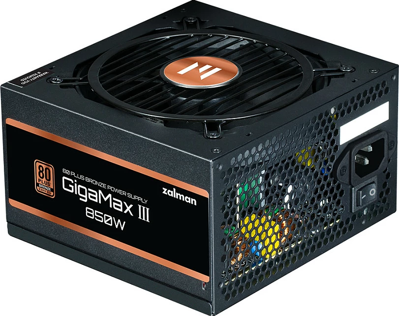 Furnizues energjie ATX Zalman GigaMax GVIII 850W, 80 PLUS Bronze, semi-modular, i zi
