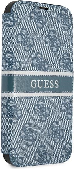 Mbështjellës Guess GUBKP13S4GDBL për iPhone 13 mini 5.4", 4G Stripe, kaltër