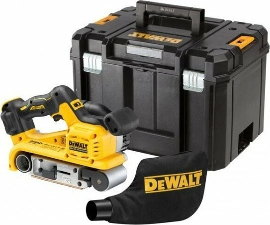 Lëmues me shirit DeWalt DCW220NT 18V XR 75x533mm TSTAK, pa bateri/karikues, e verdhë/zezë