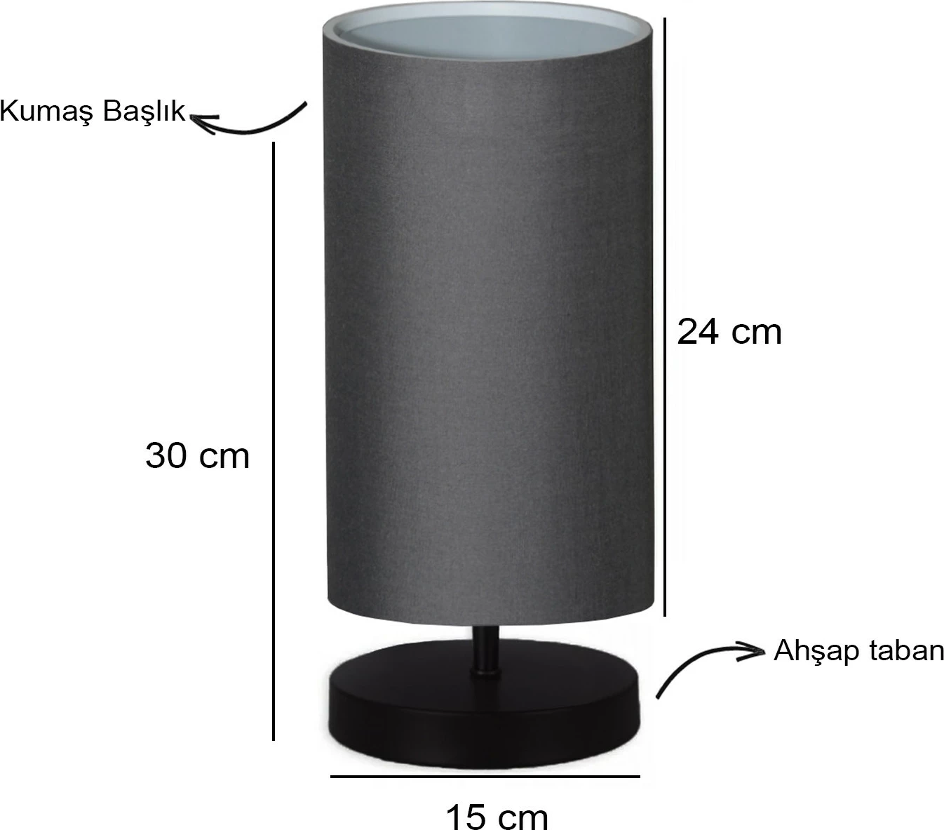 Llambë tavoline Opviq, anthracite, AYD-2897