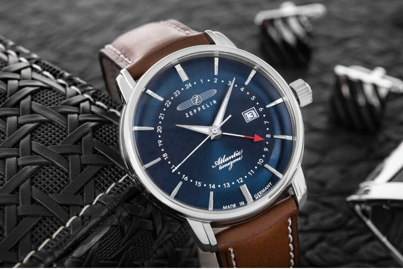 Orë dore për meshkuj Zeppelin, kafe