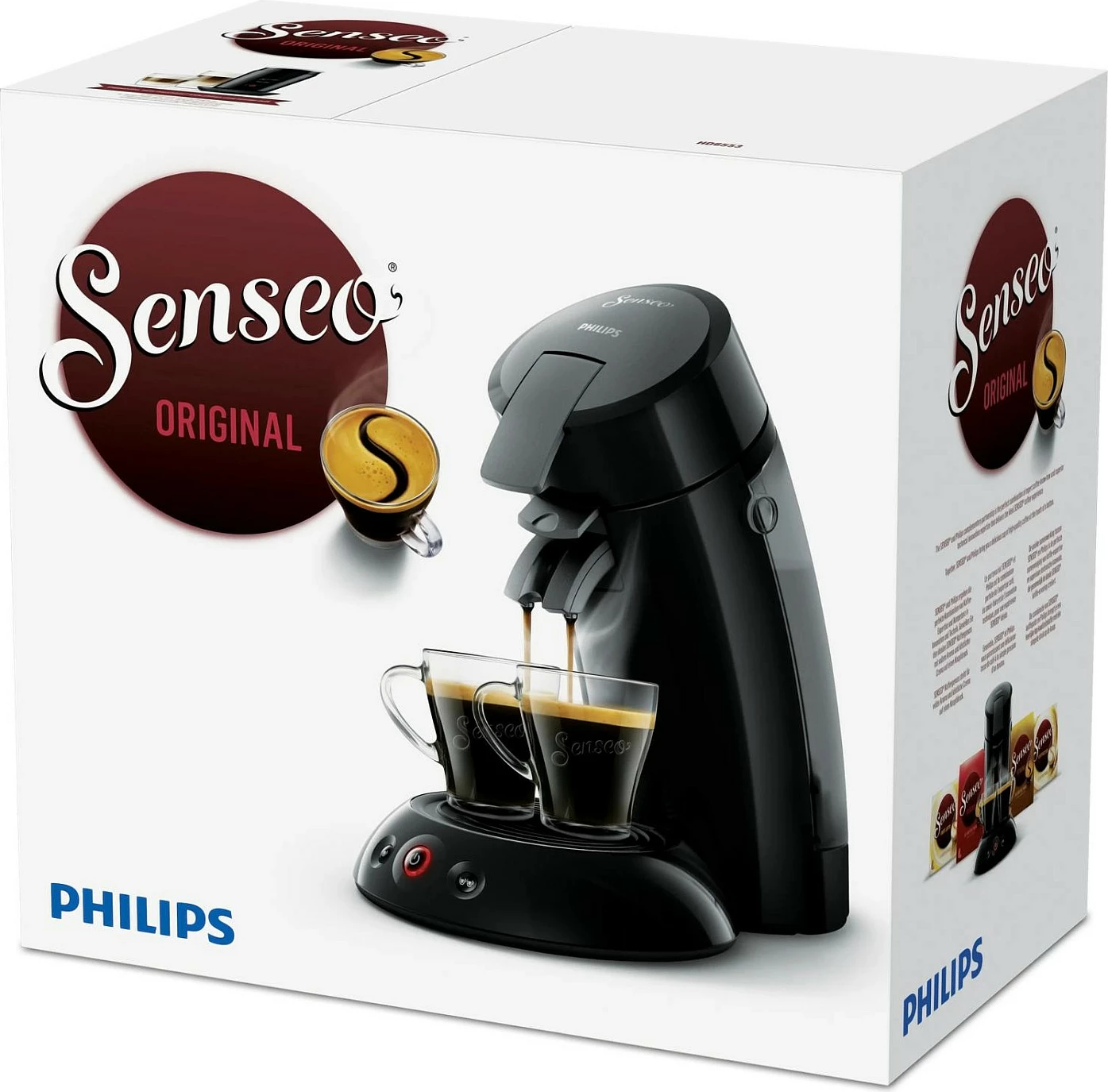 Makinë kafeje me pod Philips Senseo Original HD6553/67, 1450 W, e zezë