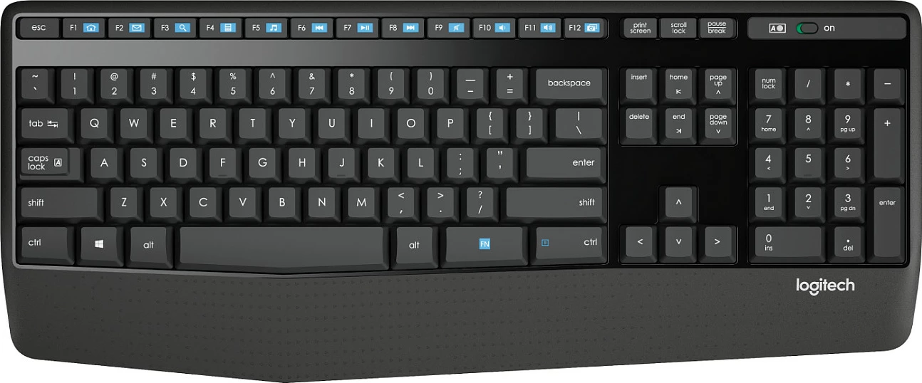 Set tastierë dhe maus Logitech MK345, Wireless, USB, i zi