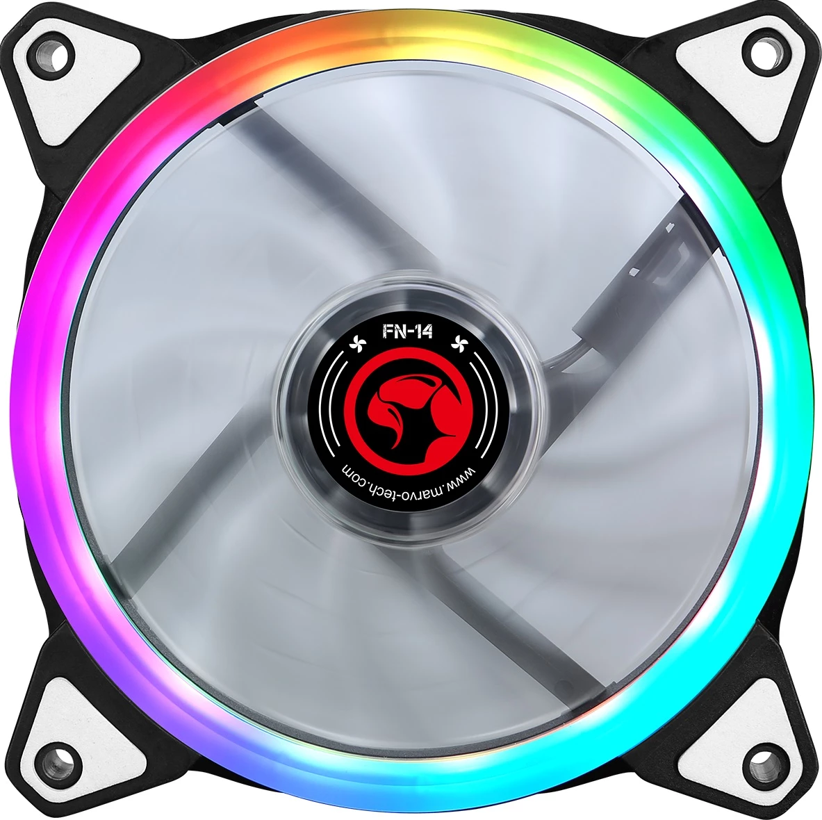 Ventilator për PC Marvo FN-14 120mm RGB LED, 3-PIN/4-PIN