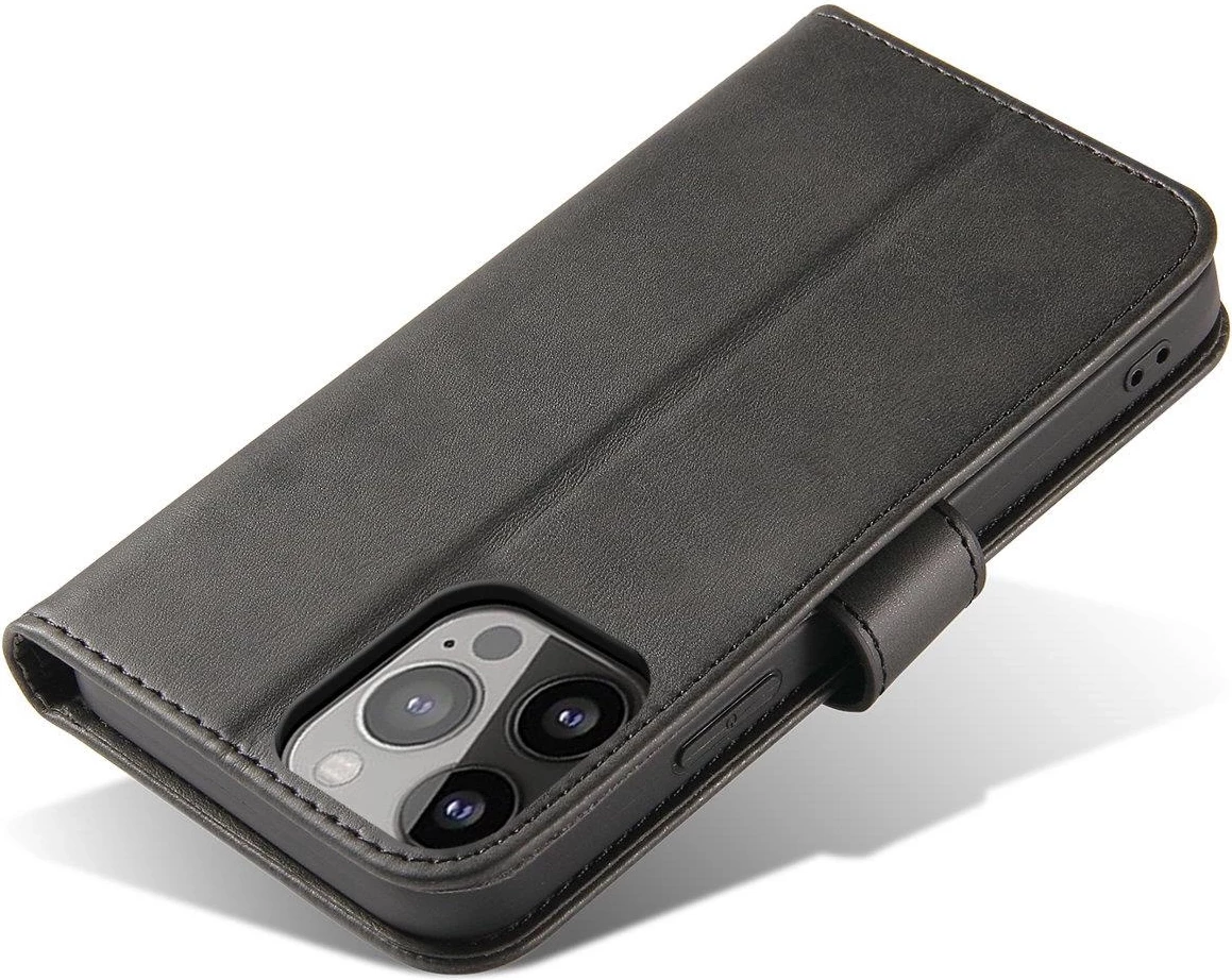 Mbështjellës Hurtel Magnet Case me kapak për iPhone 16e, e zezë