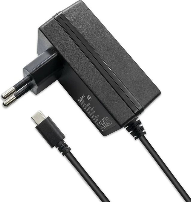 Karikues mur Qoltec 51830 për Raspberry Pi 5, USB-C, 27W, i zi