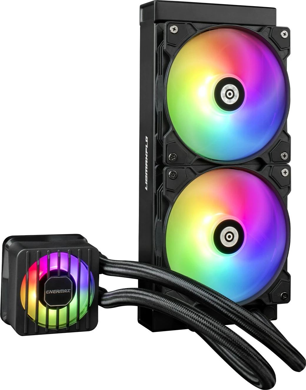 Ftohës uji Enermax LIQMAXFLO ELC-LMF240-ARGB, 240mm, RGB, i zi