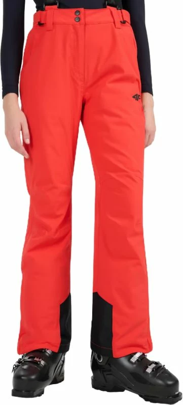 Pantallona skijimi për femra 4f, të kuqe