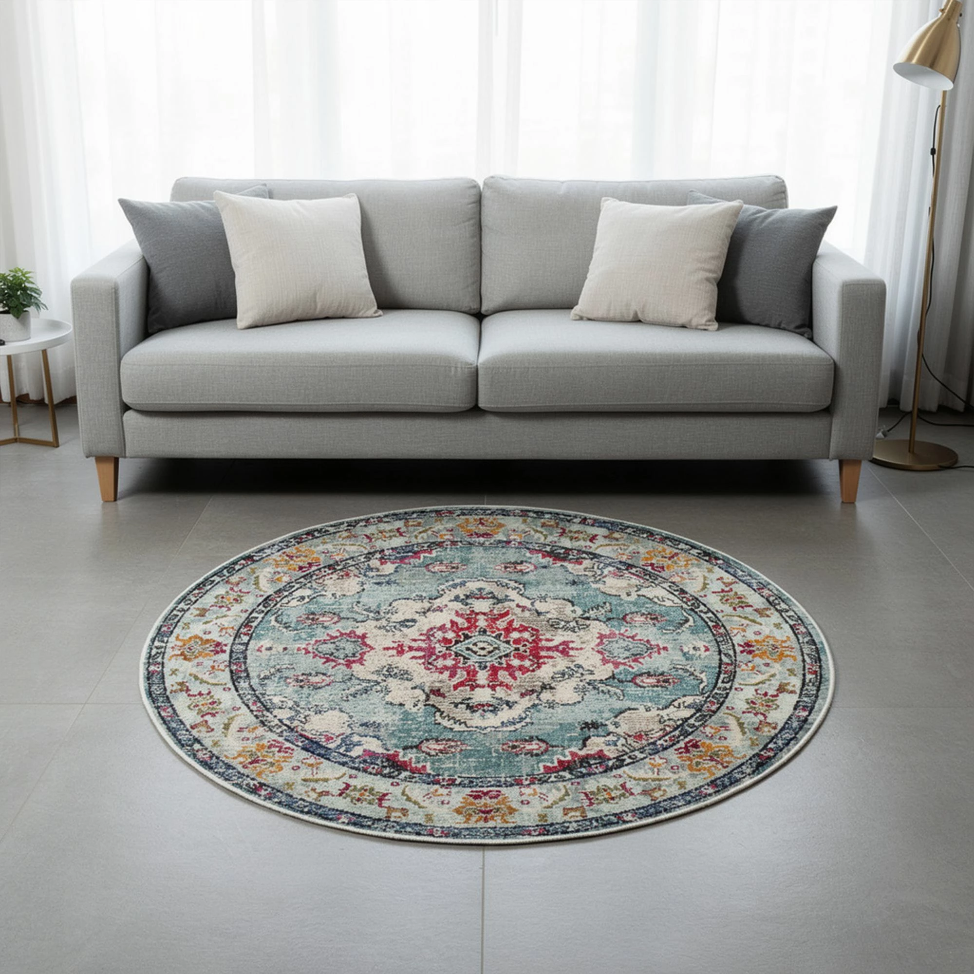 Qilim turquoise Conceptum Hypnose, Woopamuk495, 150x150cm