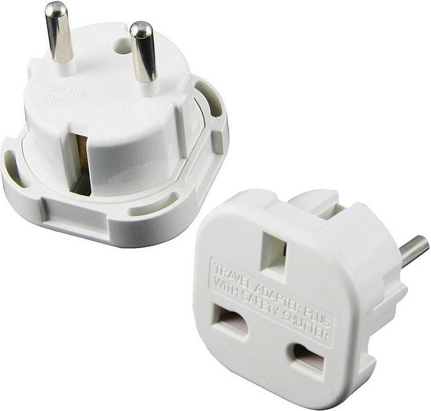 Adapter prizë Synergy21 S21-LED-000995, Type F në Type D (UK), i bardhë