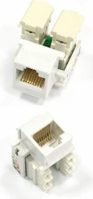 Modul Keystone RJ45 NetRack KJ07 (NP1101) Cat.5e UTP, 1 port, i bardhë