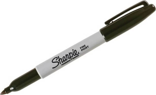 Set markerash Sharpie Fine 24 copë, majë e hollë, ngjyrë e zezë, kuti