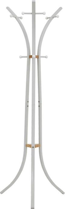 Varëse rrobash metalike e zezë dhe dru gome natyrale 51x63x175cm