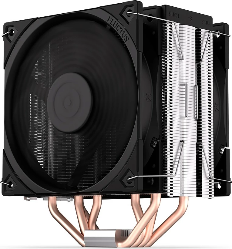 Ftohës procesori Endorfy Fera 5 Dual Fan, EY3A006, 2 ventilatorë, 12 cm, për socket Intel/AMD, i zi