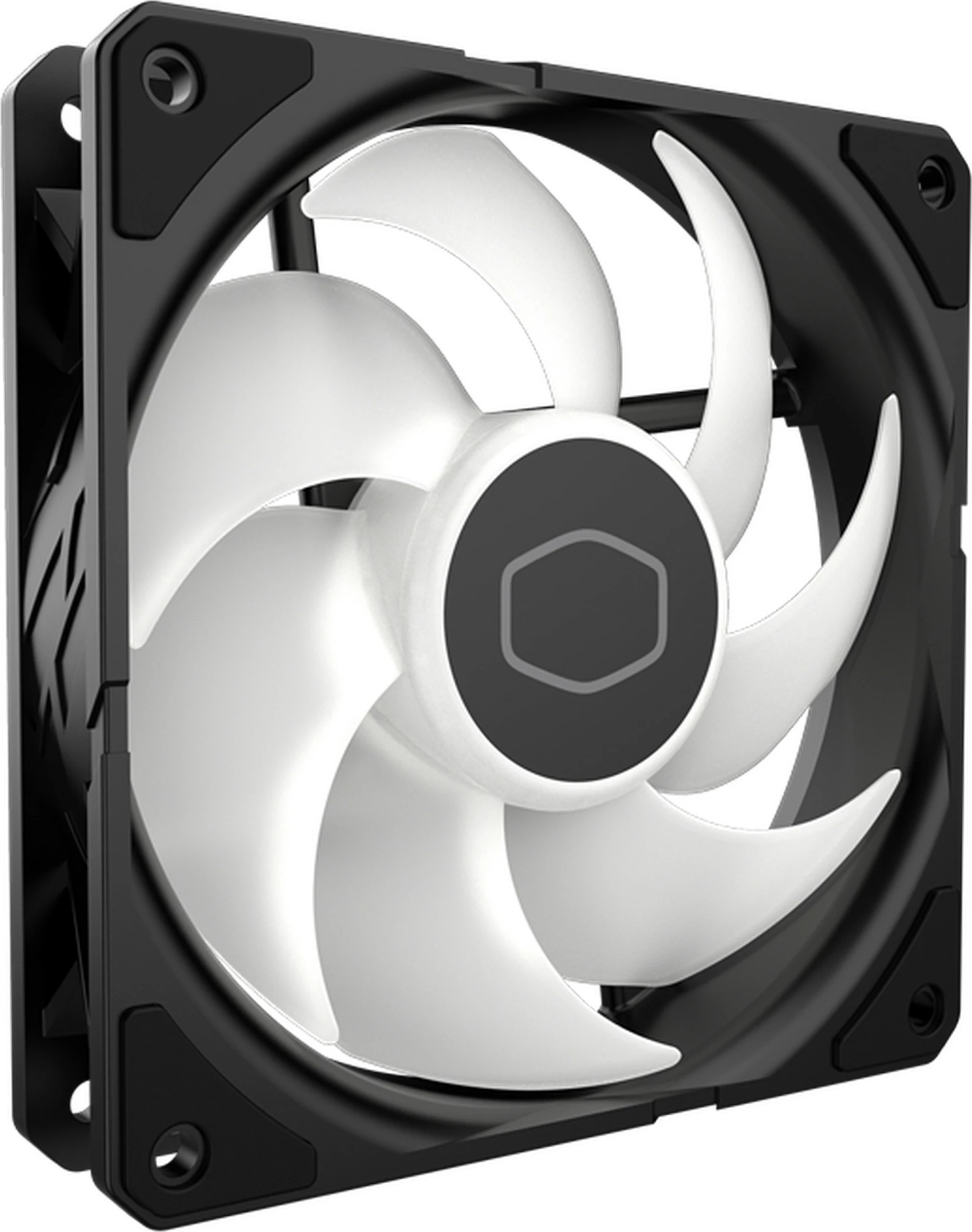 Ventilator për kasë Cooler Master SickleFlow Edge 120 ARGB, 120mm, PWM 4-pin, i zi